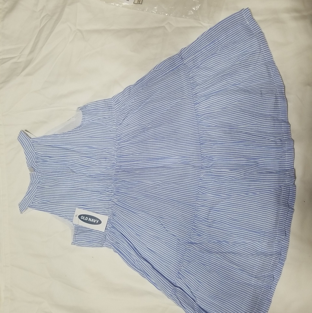 Old Navy A-line Blue stripe Toddler Girl Dress